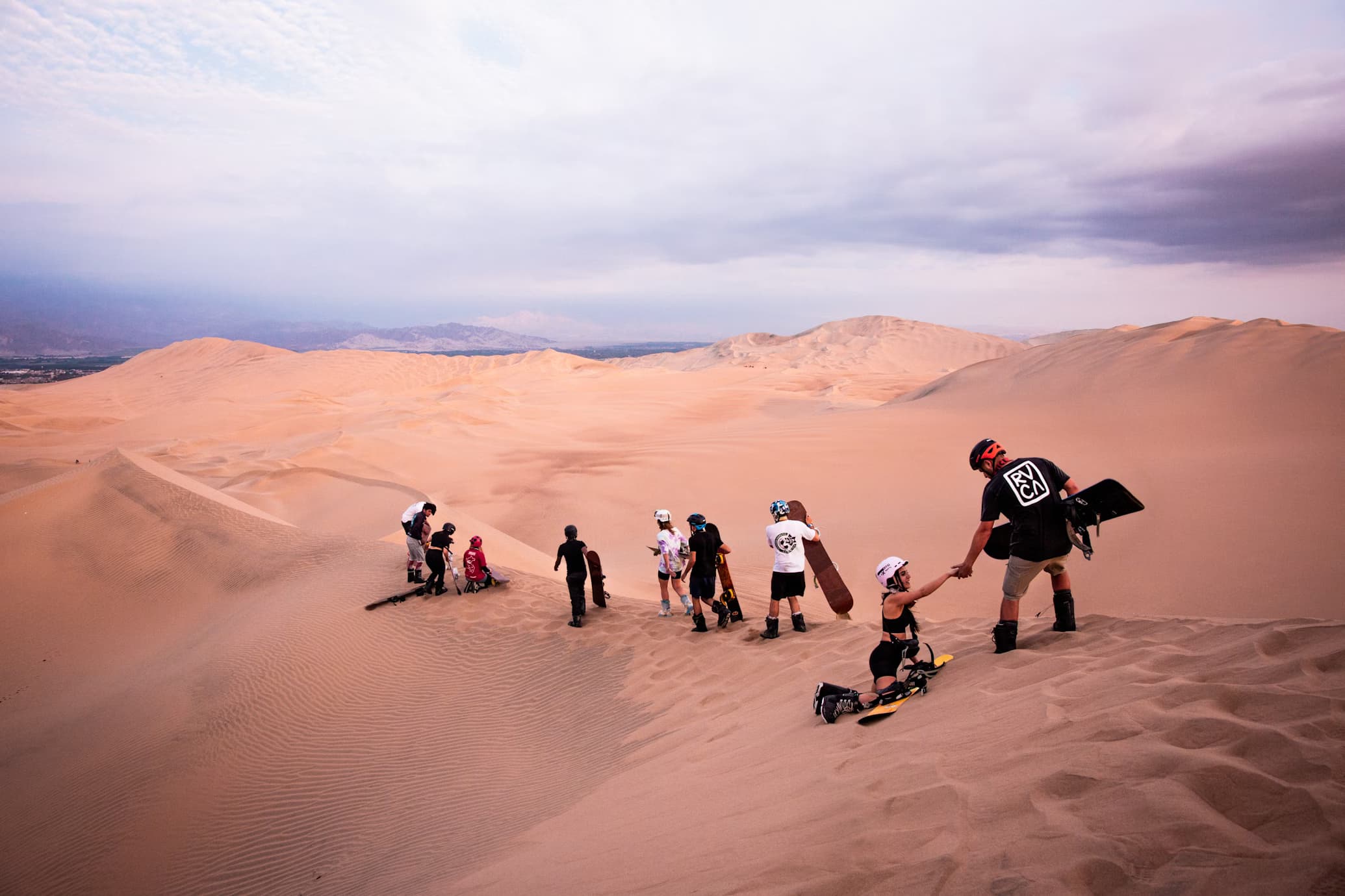 Sand skiing & boarding